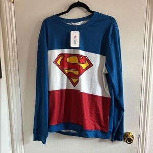 PatPat Superman Crew Neck Shirt